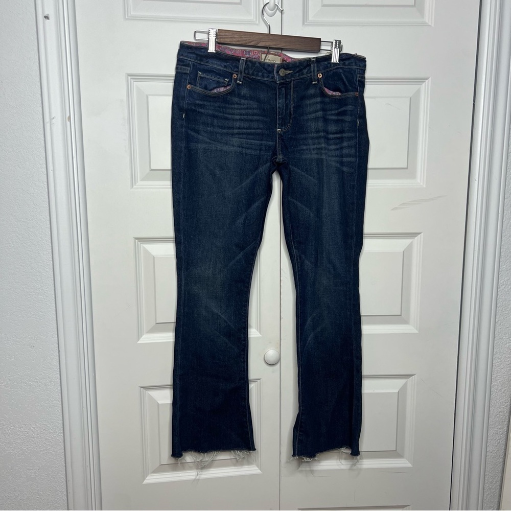 PAIGE Bootcut Jeans 30 Petite Dark Wash
